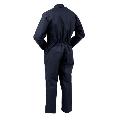 Cotton Zip Overalls - Navy