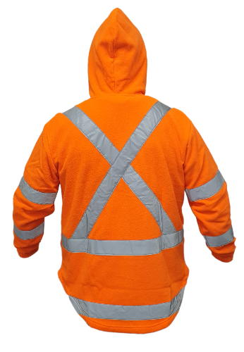 Hi Vis TTMC X-Back Polar Fleece Hoodie
