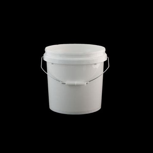 Round White Pails with Handle