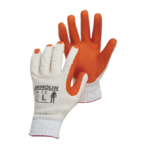 Red Tough Latex Coated Glove