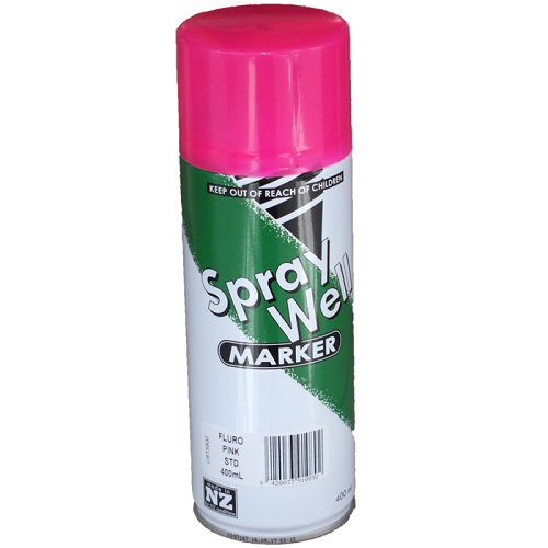 Spraywell Forestry Fluro Paint Cans 400ml