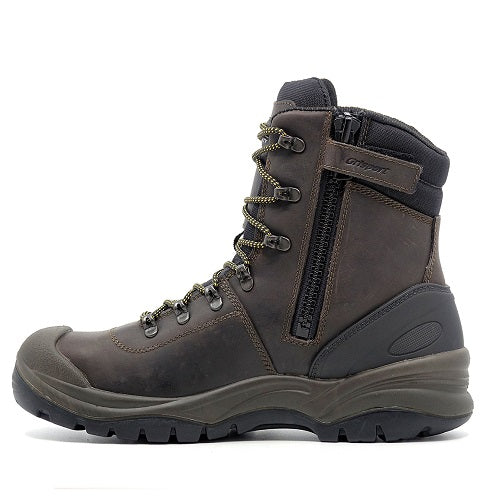 Grisport Monza Zip Safety Boot Brown