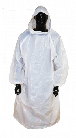 Rain Poncho White