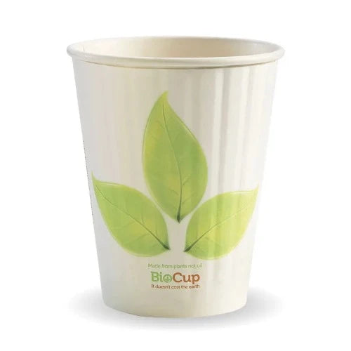 Double Wall Paper Cup 400ml Leaf