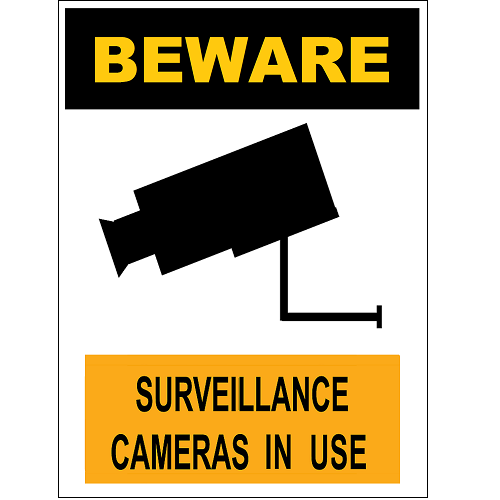 Beware Surveillance Camera