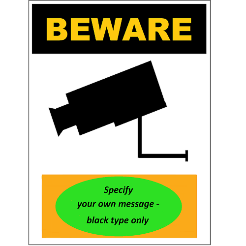Beware - Specify your own message