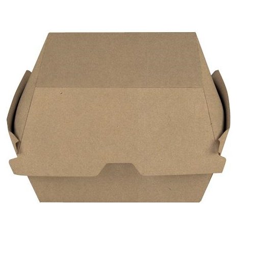 Brown Paper Board Burger Clam (105x102x83mm)