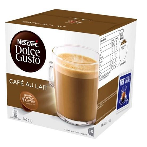 Dolce Gusto Capsules, Café With Milk Origen & Sensations 16 Units