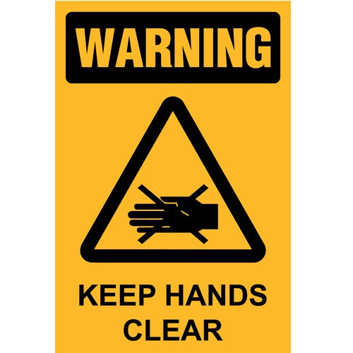 Warning Keep Hands Clear