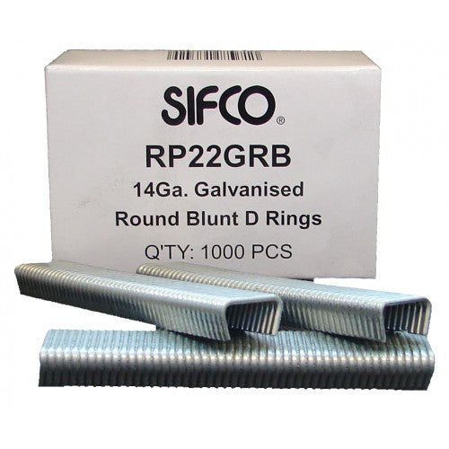 Round Blunt D Ring 14mm Staples