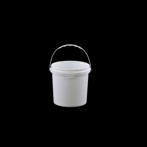 Round White Pails with Handle