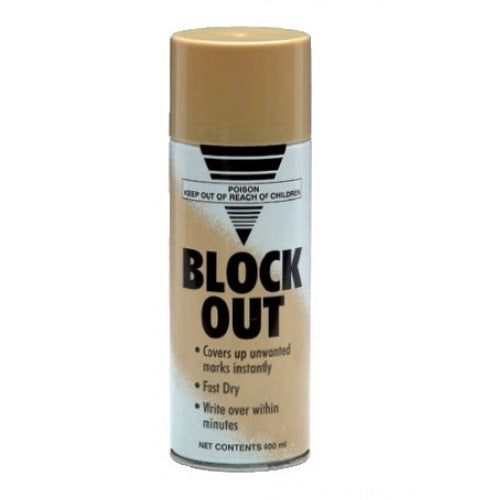 Block Out Brown Paint