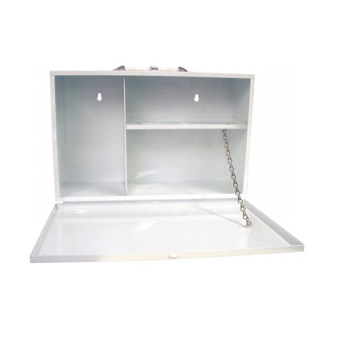 White Metal First Aid Kit Wall Mountable (empty)