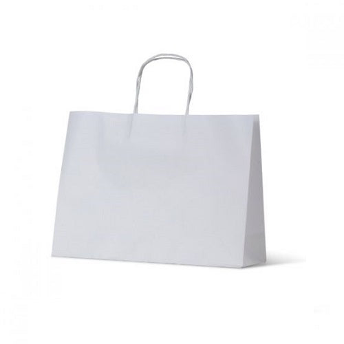 White Paper Carry Bags (350 x 110 x 250mm)